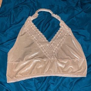 Velvet Halter Bandeau